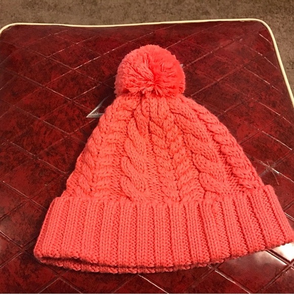 Smartwool Women's Isto Retro Beanie Merino Wool PomPom Tangarine - Picture 5 of 7